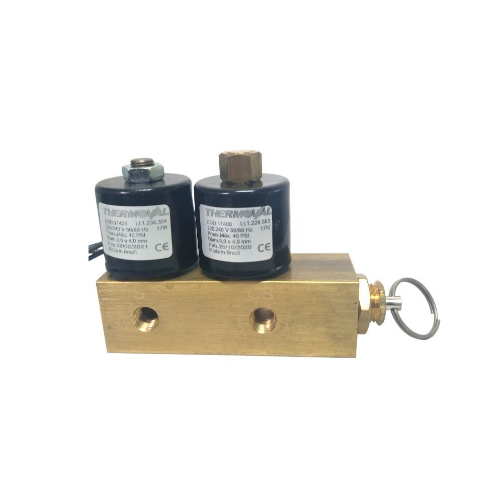 BLOCO SOLENOIDE 220V 1NA/2NF 17W