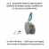 CJ 3 - SUPORTE PONTA ARO EQ SYNCRUS CINZA COMPLETO COMPATIVEL