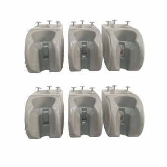 CJ 6- SUPORTE PONTA ARO EQ SYNCRUS CINZA COMPATIVEL(SEM VALVULA)