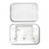 CJ CAIXA EQUIPO ARTUS S/FURO C/ BIO (3TERMINAIS)+TAMPA GNATUS BRANCA(3 TERMINAIS)  COMPATIVEL