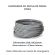 MANGUEIRA PU DUPLA DE PEDAL CINZA 2X6,0X3,3MM