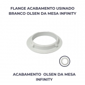 FLANGE ACABAMENTO USINADO BRANCO OLSEN