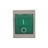 INTERRUPTOR TECLA VERDE 10A DABI