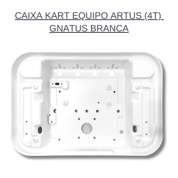 CAIXA EQUIPO ARTUS C4 C/BIO GNATUS BRANCA(4 TERMINAIS) COMPATIVEL