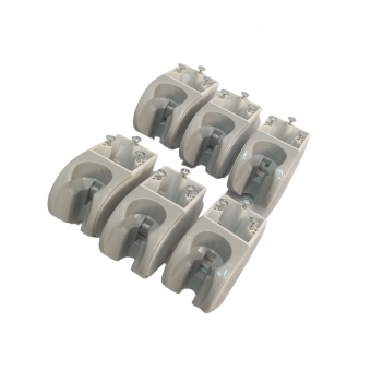 CJ 6- SUPORTE PONTA ARO EQ SYNCRUS CINZA COMPATIVEL(SEM VALVULA)