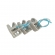 CJ CAIXA/TAMPA/SUPORTES DE PONTAS EQUI SYNCRUS COMPLETO GNATUS GELO COMPATIVEL