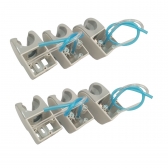 CJ 6 - SUPORTE PONTA ARO EQ SYNCRUS CINZA COMPLETO COMPATIVEL